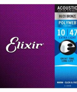 מיתרים לגיטרה אקוסטית אליקסיר - 10-47 -  Elixir 11000 POLYWEB 80/20 Bronze