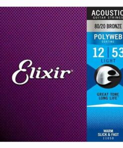 מיתרים לגיטרה אקוסטית אליקסיר - 12-53 -  Elixir 11050 POLYWEB 80/20 Bronze