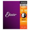 מיתרים לגיטרה אקוסטית אליקסיר - 13-56 -  Elixir 11102 NANOWEB 80/20 Bronze