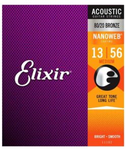 מיתרים לגיטרה אקוסטית אליקסיר - 13-56 -  Elixir 11102 NANOWEB 80/20 Bronze