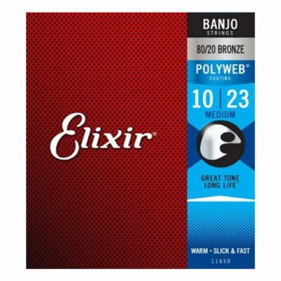 מיתרים לבנג'ו אליקסיר - 10-23 - Elixir 11650 5-String Banjo