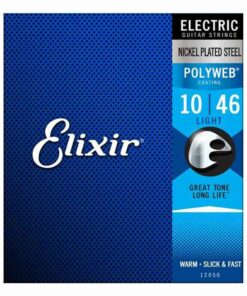 מיתרים לגיטרה חשמלית אליקסיר - 10-46 -  Elixir 12050 POLYWEB Nickel Plated Steel
