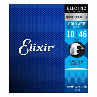 מיתרים לגיטרה חשמלית אליקסיר - 10-46 - Elixir 12050 POLYWEB Nickel Plated Steel