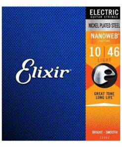 מיתרים לגיטרה חשמלית אליקסיר - 10-46 -  Elixir 12052 NANOWEB Nickel Plated Steel