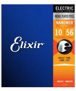 מיתרים לגיטרה חשמלית 7 מיתרים אליקסיר - 10-56 -  Elixir 12057 NANOWEB 7String Nickel Plated Steel