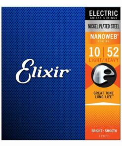 מיתרים לגיטרה חשמלית אליקסיר - 10-52 -  Elixir 12077 NANOWEB Nickel Plated Steel