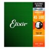 מיתרים לגיטרה בס אליקסיר - 45-100 - Elixir 14652 NANOWEB Stainless Steel