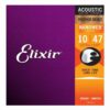 מיתרים לגיטרה אקוסטית אליקסיר - 10-47 -  Elixir 16002 NANOWEB Phosphor Bronze