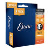 3 סטים מיתרים לגיטרה חשמלית אליקסיר - 09-42 - Elixir NANOWEB 16540 Nickel Plated Steel 3Pack