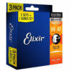 3 סטים מיתרים לגיטרה חשמלית אליקסיר - 09-42 -  Elixir NANOWEB 16540 Nickel Plated Steel 3Pack