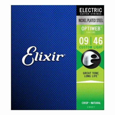 מיתרים לגיטרה חשמלית אליקסיר - 09-46 - Elixir 19027 OPTIWEB Nickel Plated Steel