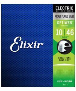 מיתרים לגיטרה חשמלית אליקסיר - 10-46 -  Elixir 19052 OPTIWEB Nickel Plated Steel