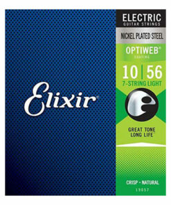 מיתרים לגיטרה חשמלית אליקסיר 7 מיתרים - 10-56 -  Elixir 19057 OPTIWEB Nickel Plated Steel