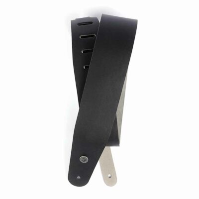 רצועה לגיטרה עור שחור דדריו - Daddario 25L00-DX Planet Waves, Deluxe Black Leather Classic Guitar Strap