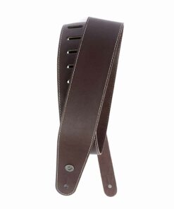 רצועה לגיטרה חום עם תפר דדריו - Daddario 25LS01-DX Planet Waves, Brown With Contrast Stitch Leather Strap
