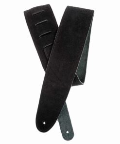 רצועה לגיטרה זמש שחור דדריו - Daddario 25SS00-DX Planet Waves, Black Suede Guitar Strap