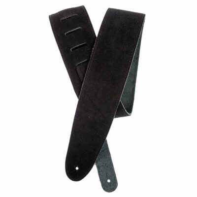 רצועה לגיטרה זמש שחור דדריו - Daddario 25SS00-DX Planet Waves, Black Suede Guitar Strap