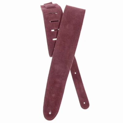 רצועה לגיטרה זמש בורגונדי דדריו - Daddario 25SS03-DX Planet Waves, Burgundy Suede Guitar Strap