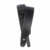 רצועה לגיטרה עור שחור משופשף דדריו - Daddario 25VNS00-DX Planet Waves, Black Stonewashed With Contrast Stitch Leather Strap
