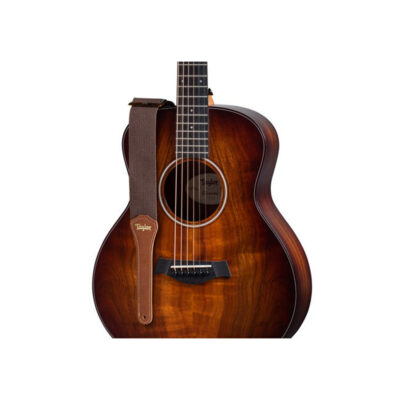 ⁦רצועה לגיטרה כותנה חום שוקולד טיילור Taylor Strap 4001-20 ,Taylor GS Mini Strap⁩ – תמונה ⁦2⁩