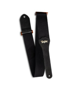 רצועה לגיטרה כותנה שחור טיילור Taylor Strap 4002-20 ,Taylor GS Mini Strap