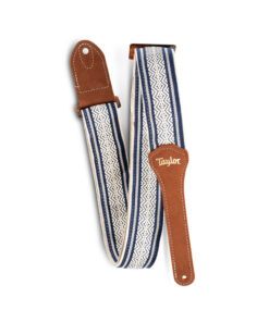 רצועה לגיטרה כותנה לבן וכחול טיילור Taylor Strap 4006-20 ,Taylor Academy Strap