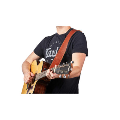 ⁦רצועה לגיטרה עור חום טיילור Taylor Strap 4100-25 ,Suede Back Strap Leather⁩ – תמונה ⁦3⁩