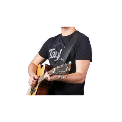 ⁦רצועה לגיטרה עור שחור טיילור Taylor Strap 4102-25 ,Suede Back Strap Leather⁩ – תמונה ⁦3⁩