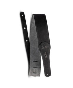 רצועה לגיטרה עור זמש שחור משופשף טיילור Taylor Strap 4104-25 ,Sanded Suede Gemstone Strap
