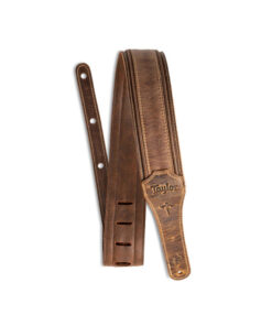 רצועה לגיטרה עור חום כהה טיילור Taylor Strap 4109-25 ,Wings Strap Leather