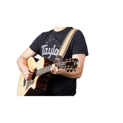 ⁦רצועה לגיטרה עור ספרוס אבוני טיילור Taylor Strap 4111-25 ,Reflections Strap Leather⁩ – תמונה ⁦3⁩