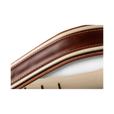 ⁦רצועה לגיטרה עור חום קרם טיילור Taylor Strap 4113-25 ,Element Strap Leather⁩ – תמונה ⁦5⁩