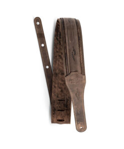 רצועה לגיטרה עור חום כהה טיילור Taylor Strap 4114-25 ,Element Strap Leather