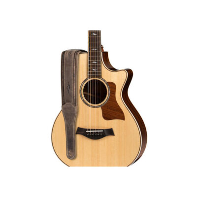 ⁦רצועה לגיטרה עור חום כהה טיילור Taylor Strap 4114-25 ,Element Strap Leather⁩ – תמונה ⁦2⁩