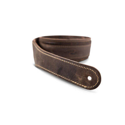 ⁦רצועה לגיטרה עור חום כהה טיילור Taylor Strap 4114-25 ,Element Strap Leather⁩ – תמונה ⁦4⁩