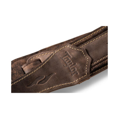 ⁦רצועה לגיטרה עור חום כהה טיילור Taylor Strap 4114-25 ,Element Strap Leather⁩ – תמונה ⁦5⁩