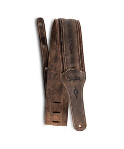 רצועה לגיטרה עור חום קרם טיילור Taylor Strap 4115-30 ,Element Strap Leather