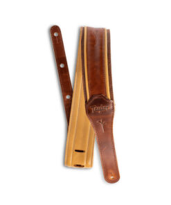 רצועה לגיטרה עור חום עיטור עלי גפן טיילור Taylor Strap 4123-25 ,Spring Vine Strap Leather