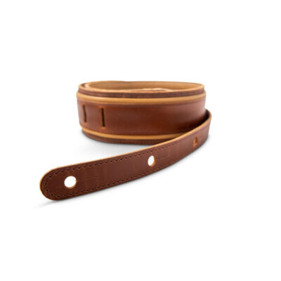 ⁦רצועה לגיטרה עור חום עיטור עלי גפן טיילור Taylor Strap 4123-25 ,Spring Vine Strap Leather⁩ – תמונה ⁦6⁩