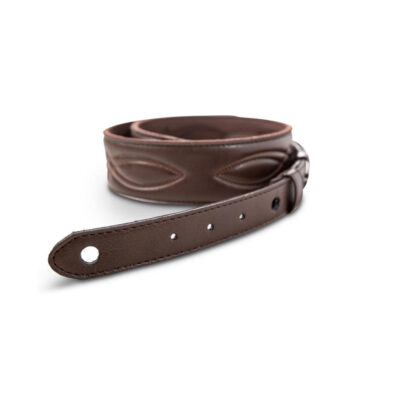 ⁦רצועה לגיטרה דמוי עור חום שוקולד טיילור Taylor Strap 4200-20 ,Vegan Leather Strap⁩ – תמונה ⁦6⁩