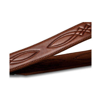 ⁦רצועה לגיטרה דמוי עור חום טיילור Taylor Strap 4201-20 ,Vegan Leather Strap⁩ – תמונה ⁦4⁩