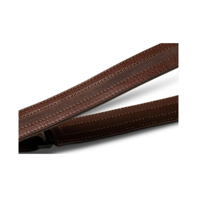 ⁦רצועה לגיטרה עור דקה חום שוקולד טיילור Taylor Strap 4205-15 ,Slim Strap Leather⁩ – תמונה ⁦4⁩