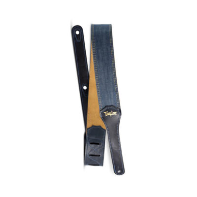 רצועה לגיטרה עור ג'ינס טיילור Taylor Strap 4301-20 ,Blue Denim Strap