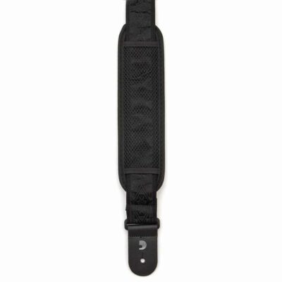רצועה עם פד לגיטרה דדריו - Daddario 50B01-PD Planet Waves Strap Black Satin With Pad
