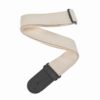רצועה לבנה מכותנה לגיטרה דדריו - Daddario 50CT01 Planet Waves Strap, Nat Cotton Strap