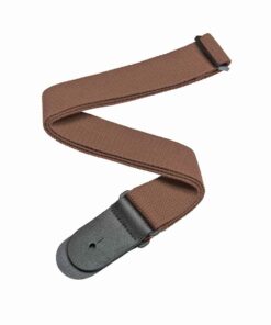 רצועה חומה מכותנה לגיטרה דדריו - Daddario 50CT04 Planet Waves Strap, Brown Cotton Strap