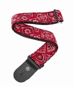רצועה לגיטרה דדריו - Daddario 50G02 Planet Waves Strap, Bandana Red