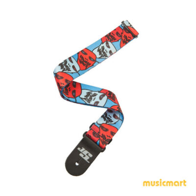 רצועה לגיטרה ג'ו סטריאני דדריו - Daddario 50JS11 Planet Waves JOE SATRANI GUITAR STRAP, GHOST