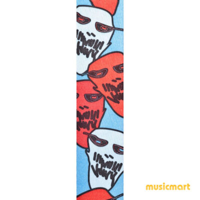 ⁦רצועה לגיטרה ג'ו סטריאני דדריו - Daddario 50JS11 Planet Waves JOE SATRANI GUITAR STRAP, GHOST⁩ – תמונה ⁦2⁩