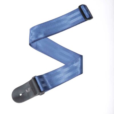 רצועה כחולה בד חגורת בטיחות לגיטרה דדריו - Daddario Planet Waves 50SB02 Seat Belt Guitar Strap, Blue